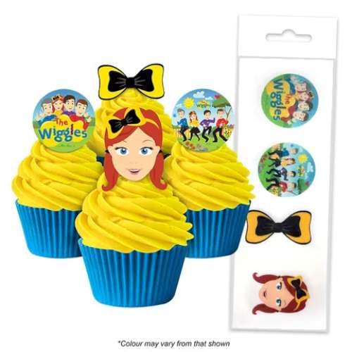 Edible Wafer Paper Cupcake Decorations - The Wiggles - Click Image to Close
